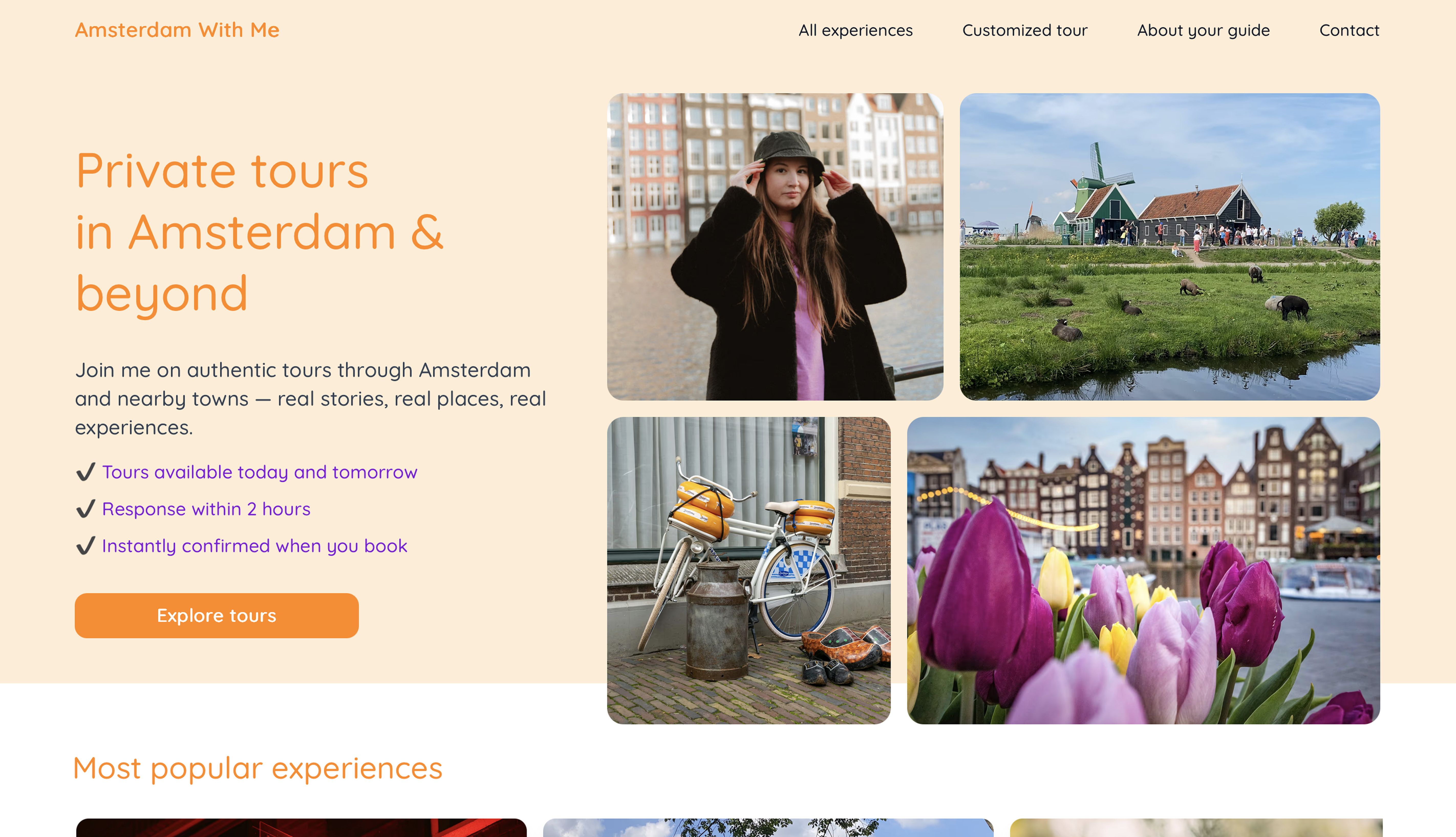 Website design and development for a travel company