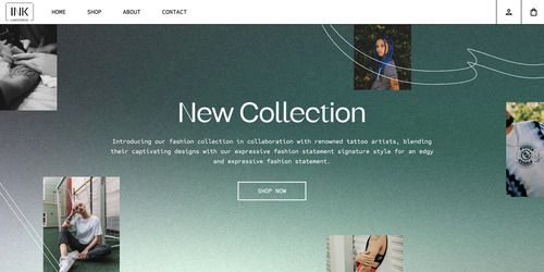 Website design and development for a creative company